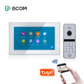 TuyaSmart video doorphone FHD 1080P WIFI intercom with keypad and RFID to unlock the door